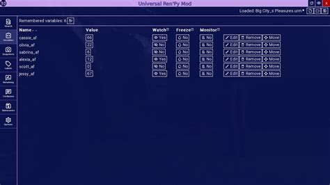 Universal Ren'Py Mod 0.7 (support for lists/dicts/objects) .
